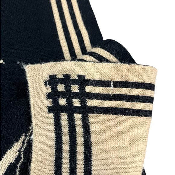 Burberry London Burberrys Equestrian Knit Scarf Double Sided Winter Lux - Picture 9 of 13